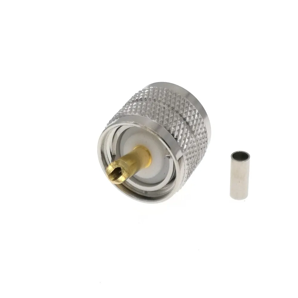 10 шт. UHF PL-259 штекер PL259 разъем для RG174 RG316 LMR100 кабель RF | Обустройство дома