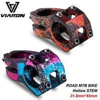 viaron road mtb bike stem ultralight hollow aluminum alloy mountain bicycle handle stem 31 845mm bicycle accessories