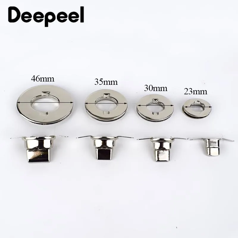 Deepeel 2 набора металлические поворотные замки для сумок застежка сумочки пряжки