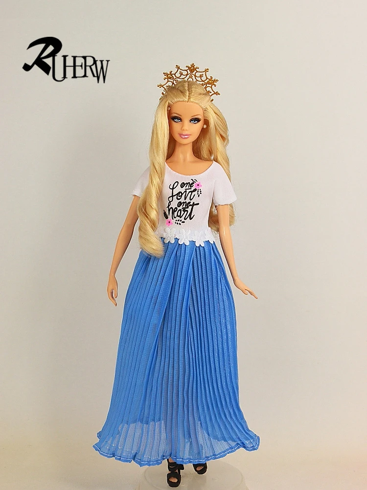 Новое поступление 5 шт./лот Модное вечернее платье для девочек Вечернее куклы