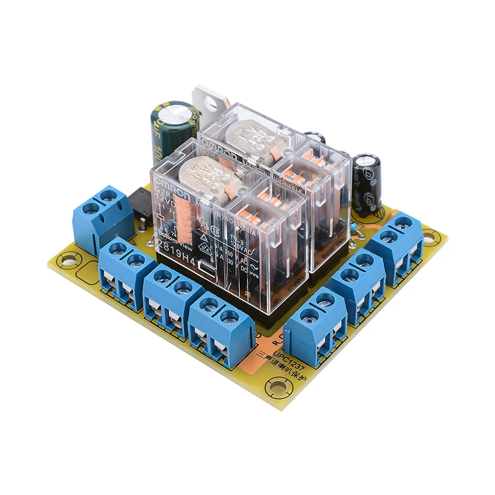 AIYIMA 2 1 каналов UPC1237 аудио динамик Защитная плата с регулятором напряжения LM7812 DIY