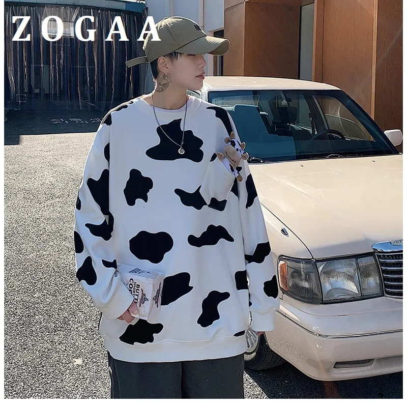 

ZOGAA Warm Pullover Round Neck Sweatshirt Sportswear Men's Black White Camouflage Harajuku Casual Streetwear Sweatshirt Jacket