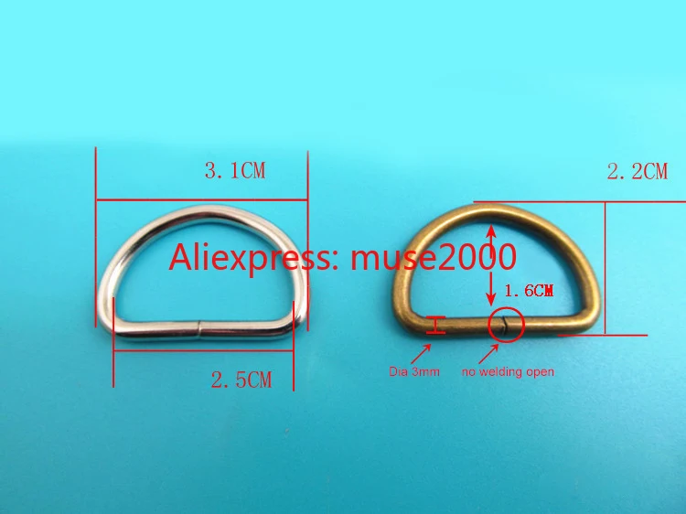 _ Пряжка стальной металлический D образный зажим для крепления ремня