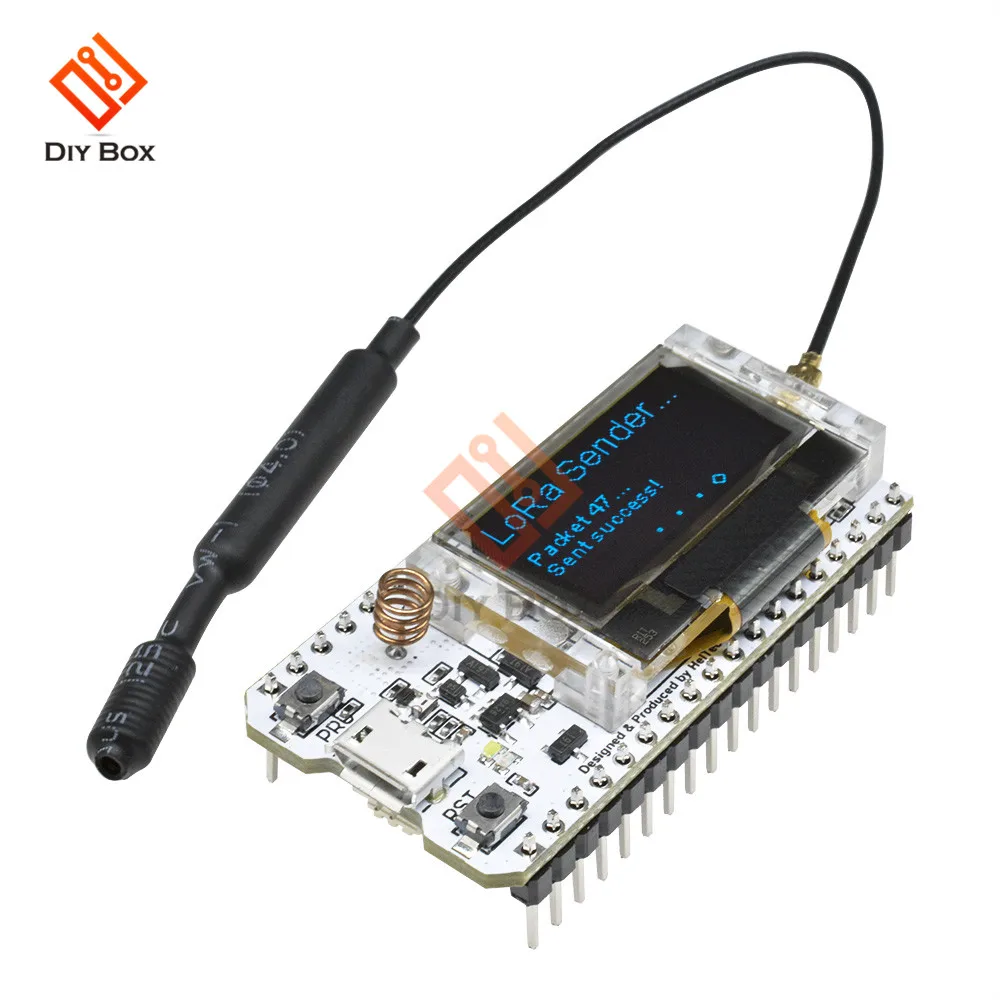 868 МГц-915 МГц SX1276 ESP32 LoRa 0,96 дюймовый синий OLED дисплей Bluetooth wifi Lora комплект 32 модуля IOT макетная плата для Arduino
