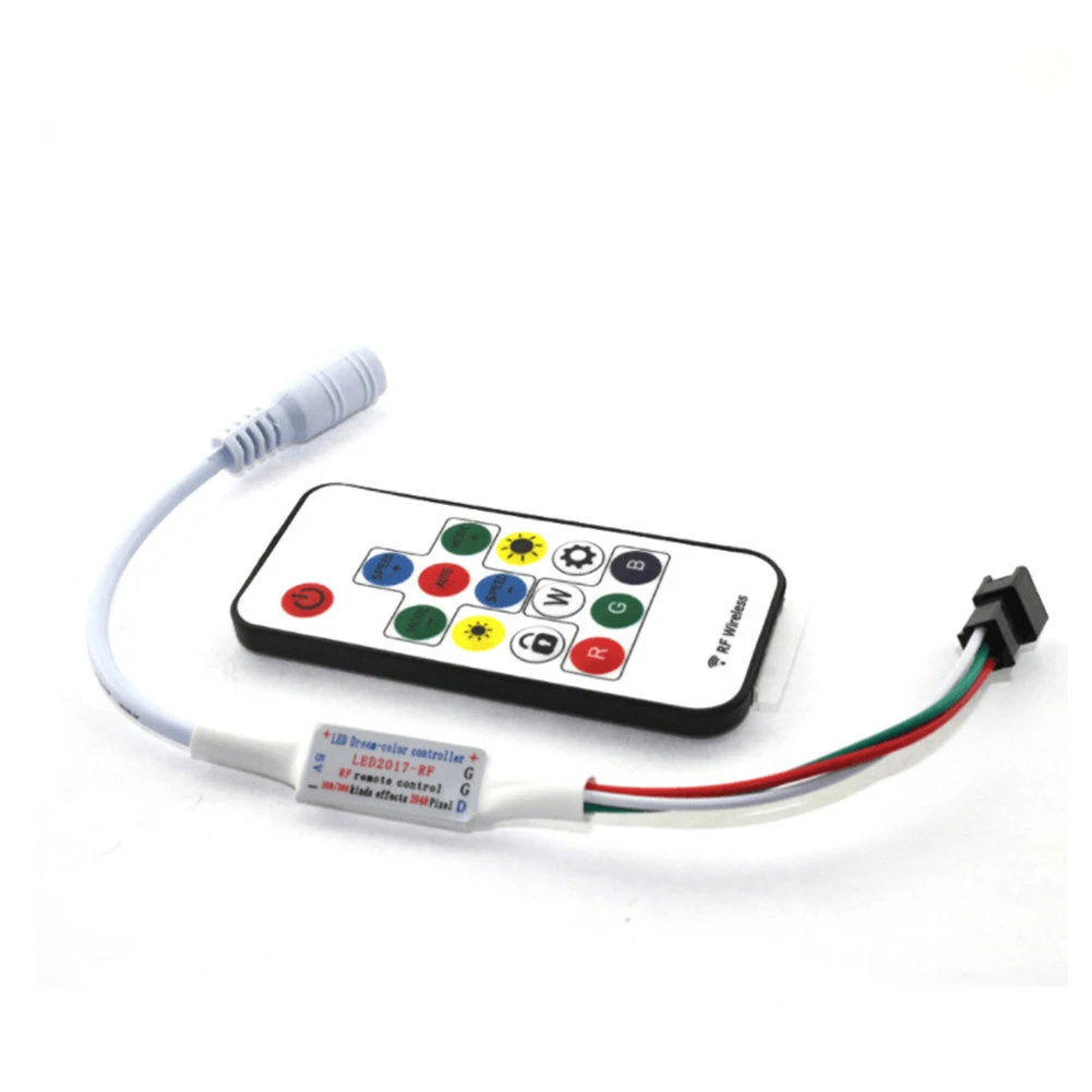 WS2812B/WS2811 переключатель Pixel Мини электрическая Светодиодная лента 14 клавиш DC 5 ~ 24 В
