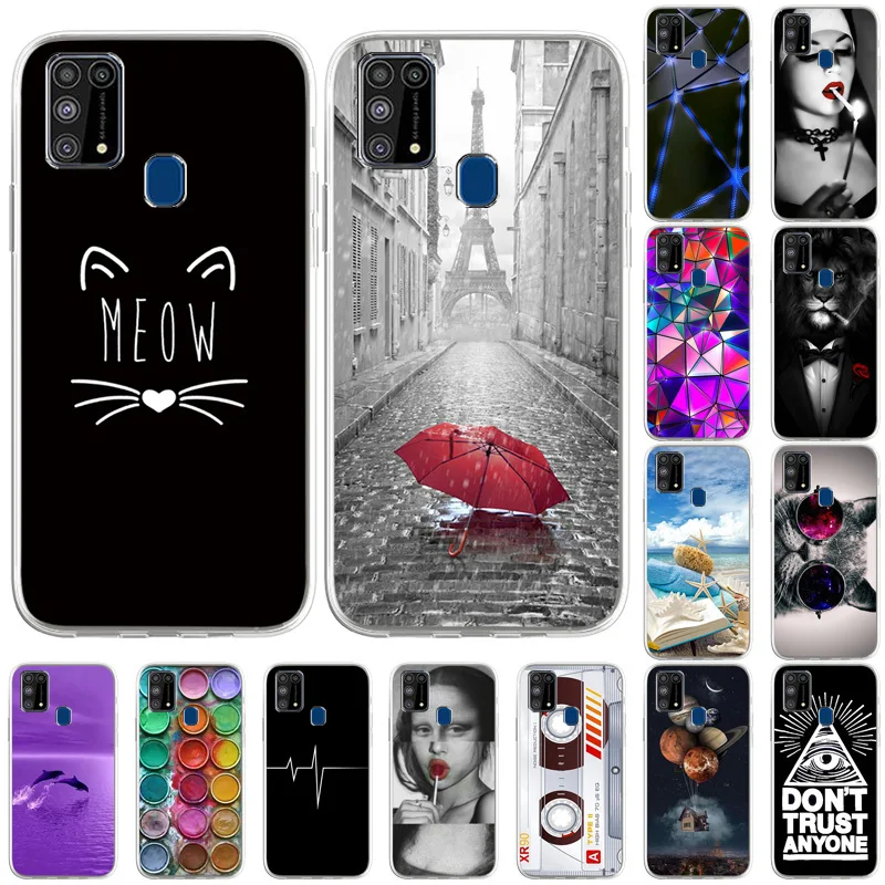 Чехол из ТПУ для Samsung M31 чехлы с крутым рисунком задняя крышка Galaxy M 31 SM-M315F SM-M315F/DS