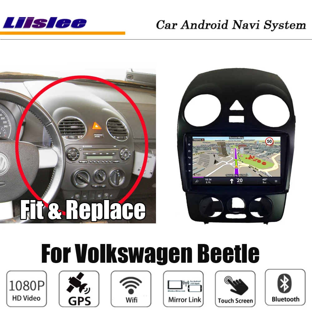 Автомобильный мультимедийный плеер Android для VW Beetle 2003 2010 радио видео аудио GPS