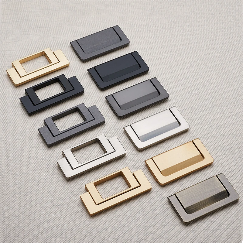 

Drawer Bedside Cabinet Blind button Flat Handle Tatami Mat Invisible Plain Simple Hole-free Hark Handle