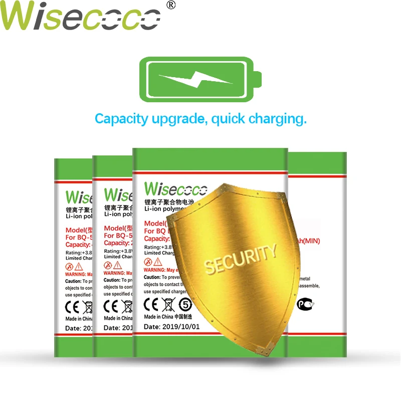 Аккумулятор Wisecoco на 2800 мА · ч для BQ STRIKE LTE BQS 5204 Strike Selfie Phone сменный аккумулятор +