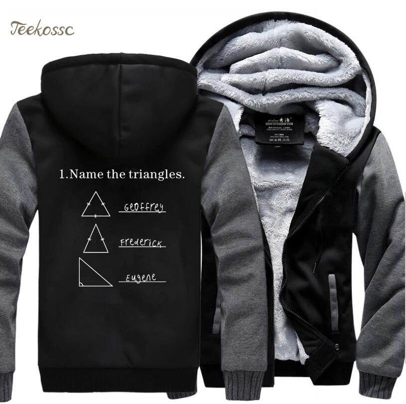 Толстовка с капюшоном Science Math теплая флисовая толстовка на молнии | Мужская