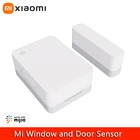 Датчик окон и дверей Xiaomi Mi, 2 двери, детектор открытиязакрытия дверей, Bluetooth 5,0, система охранной сигнализации для умного дома, работает с приложением Mijia
