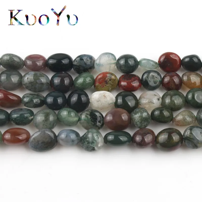 5-7 мм естественный неправильной формы индийские Агаты оникс бусины драгоценный