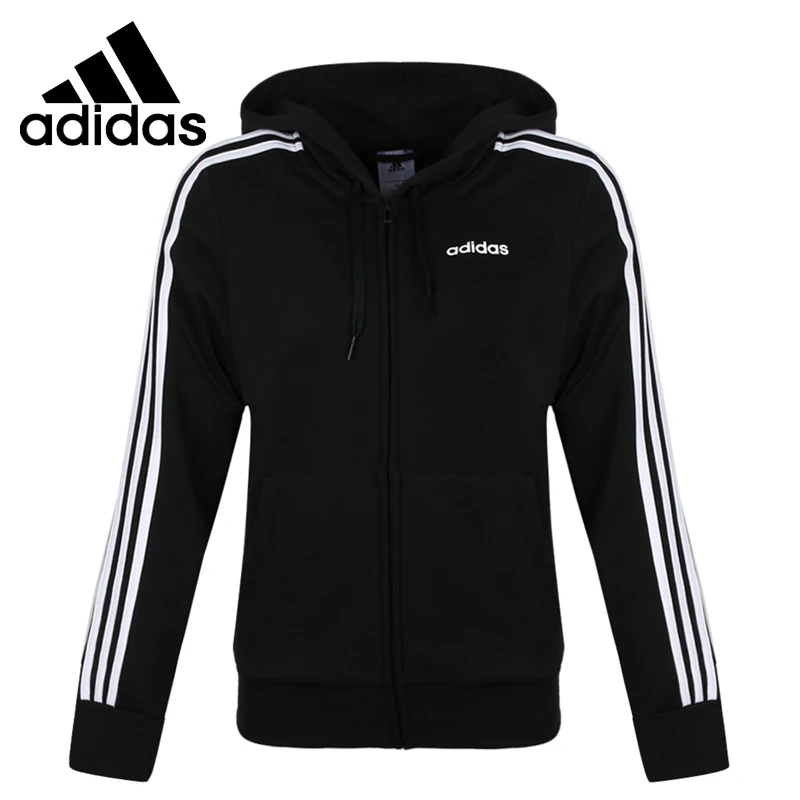 Новинка оригинальная спортивная куртка Adidas W E 3S FZ HD Женская с капюшоном|Беговые