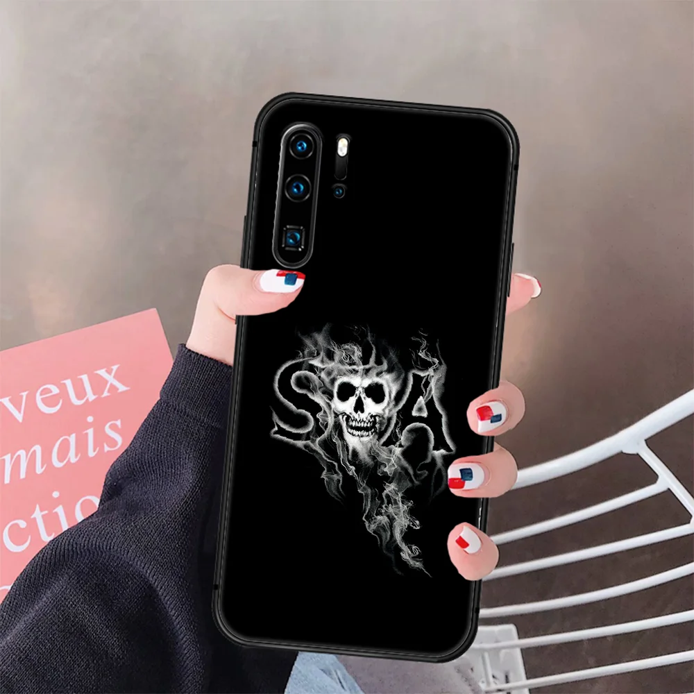 

Sons of Anarchy Tv Phone Case Cover Hull For Huawei P8 P9 P10 P20 P30 P40 Lite Pro Plus Smart Z 2019 black Hoesjes 3D Prime