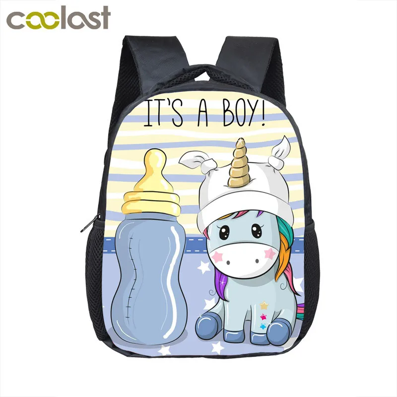 Милый рюкзак с единорогом для детского сада детские школьные сумки мальчиков и