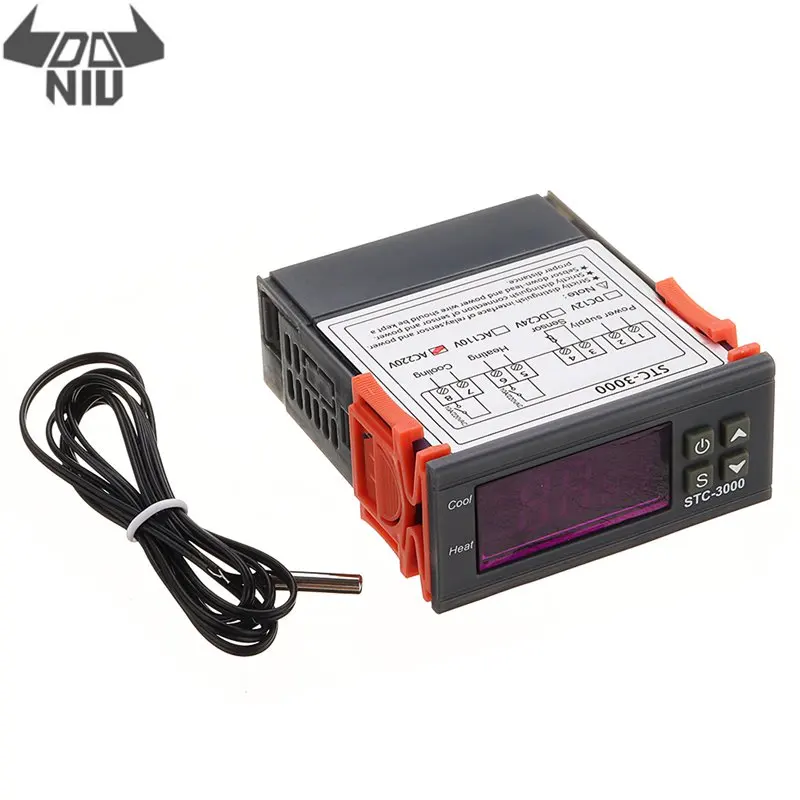 

DANIU STC-3000 High Precision 110V-220V Digital Thermostat Temperature Controller Thermometer Sensor Hygrometer Module
