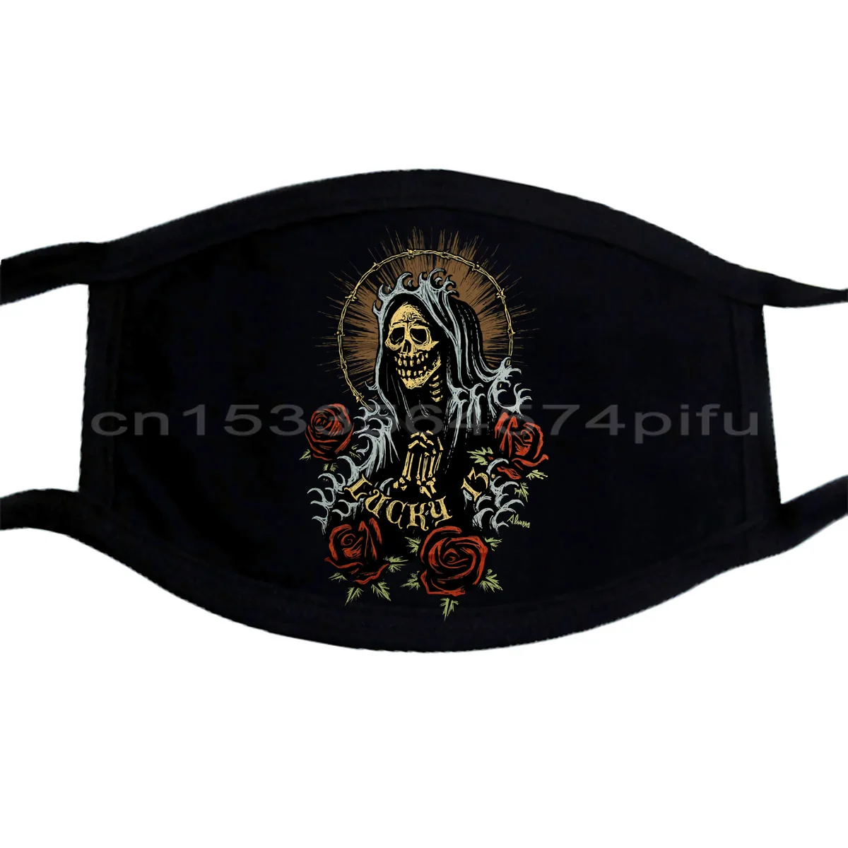 Счастливый 13 Санта-Мария художник серии Девы Марии тату День мертвых маленький