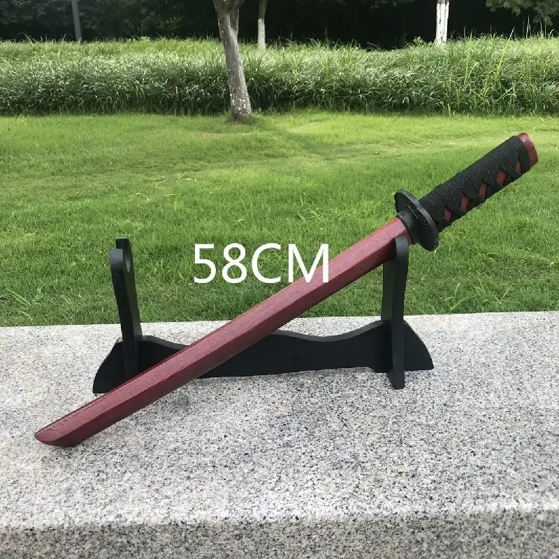 58 см деревянная оружие игрушечный нож Косплэй аниме Nihontou ниндзя самурайский меч