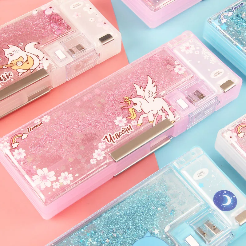 Большая емкость кавайный чехол для карандаша мальчиков и девочек