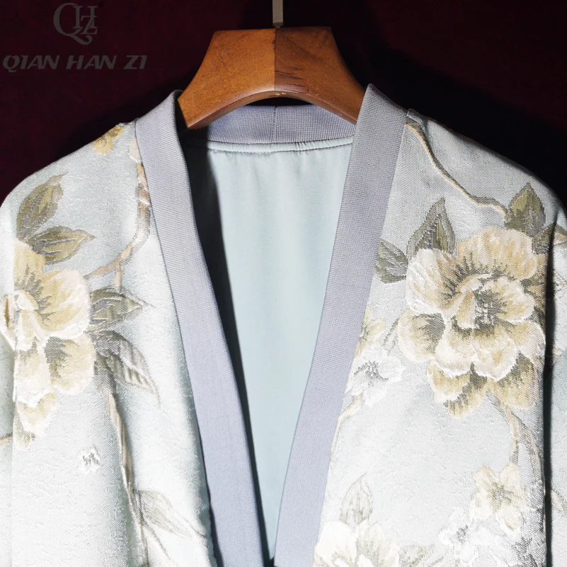 Qian Han Zi новое дизайнерское модное пальто женская жаккардовая куртка с длинным