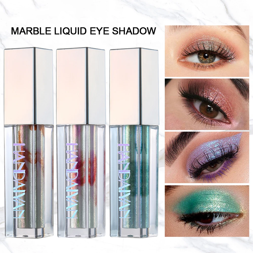 Брендовые Новые тени для век 10 цветов мраморные 1 шт. великолепные металлы