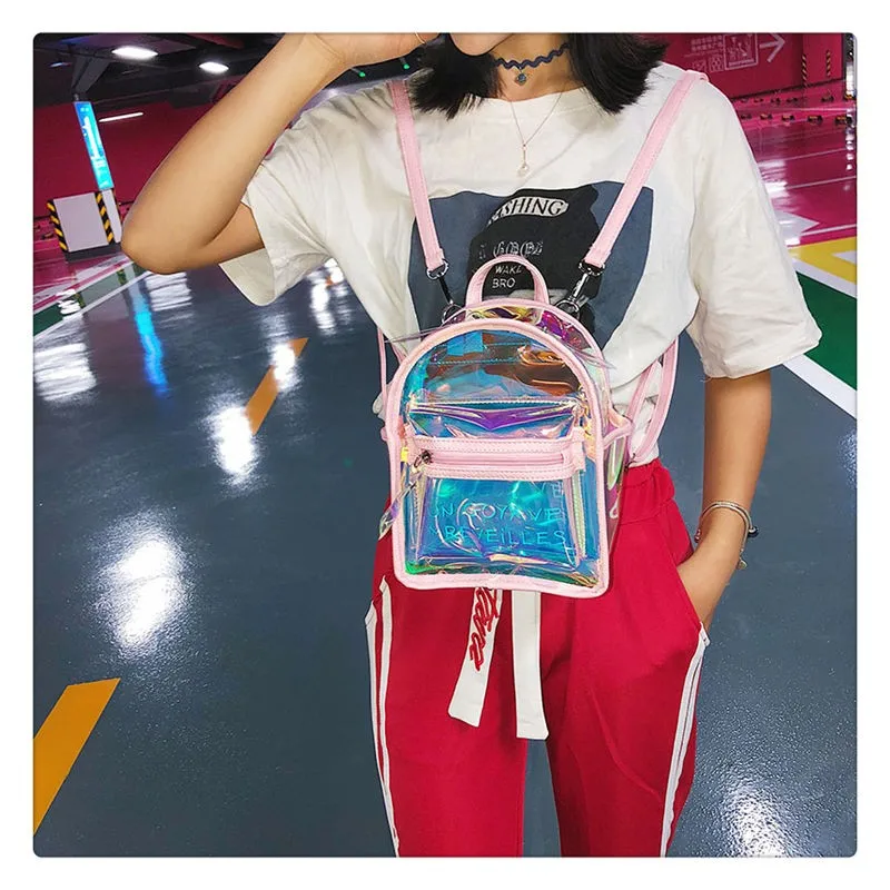 Рюкзак для путешествий ita модный прозрачный школьный мини-рюкзак из ПВХ рюкзак |