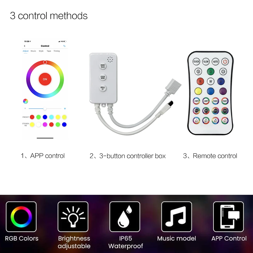 Светодиодная лента RGB с поддержкой Wi Fi 10 метров водонепроницаемая|Светодиодные