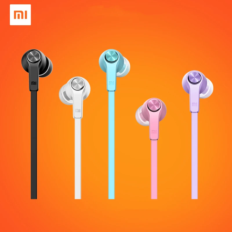 Original xiaomi Mi piston 3 colorful version in ear earphone 3.5mm wire control earphone with mic headset for xiaomi redimi