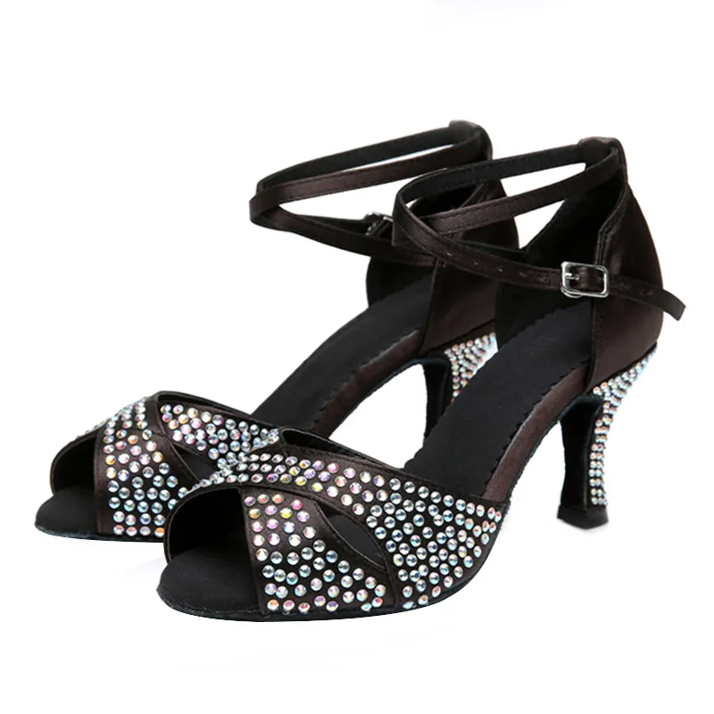 Танцевальные туфли для сальсы латиноамериканская танцевальная обувь на