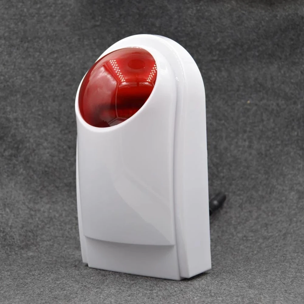 

433MHz Wireless Strobe Siren Light Alarm 110dB Outdoor Waterproof Sensor For Home Burglar Wifi GSM Home Security Alarm System