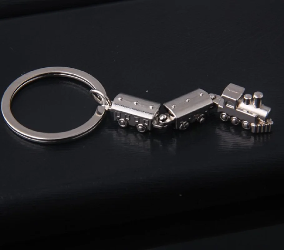 Новинка 2019 модная модель мини поезда брелоки из сплава металлический брелок