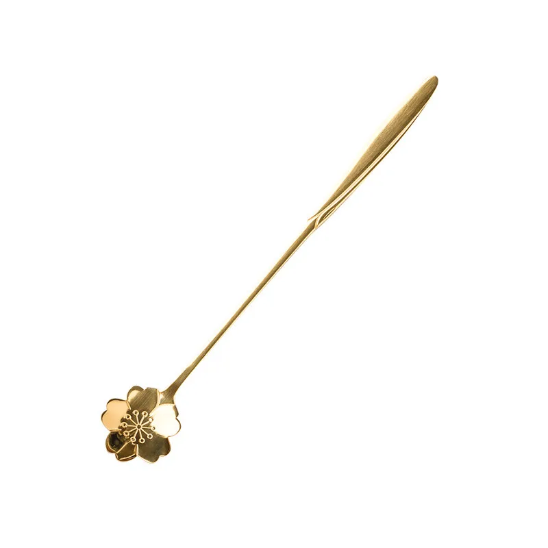 JO LIFE ложка из нержавеющей стали с длинной ручкой винтажные столовые приборы для