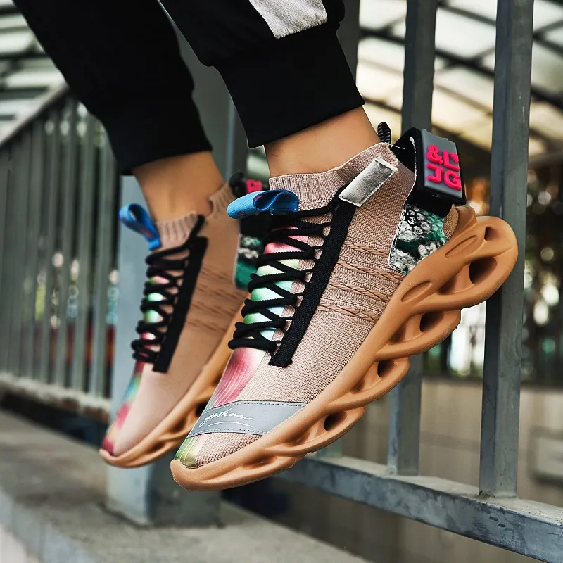 Модные сетчатые мужские кроссовки дышащая мужская обувь повседневная Легкая