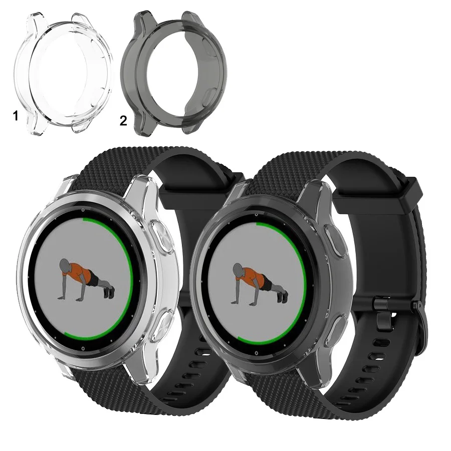 

TPU Transparent Protector Cover Case for Garmin Vivoactive 4 4S Active S Smart Accessories Cover