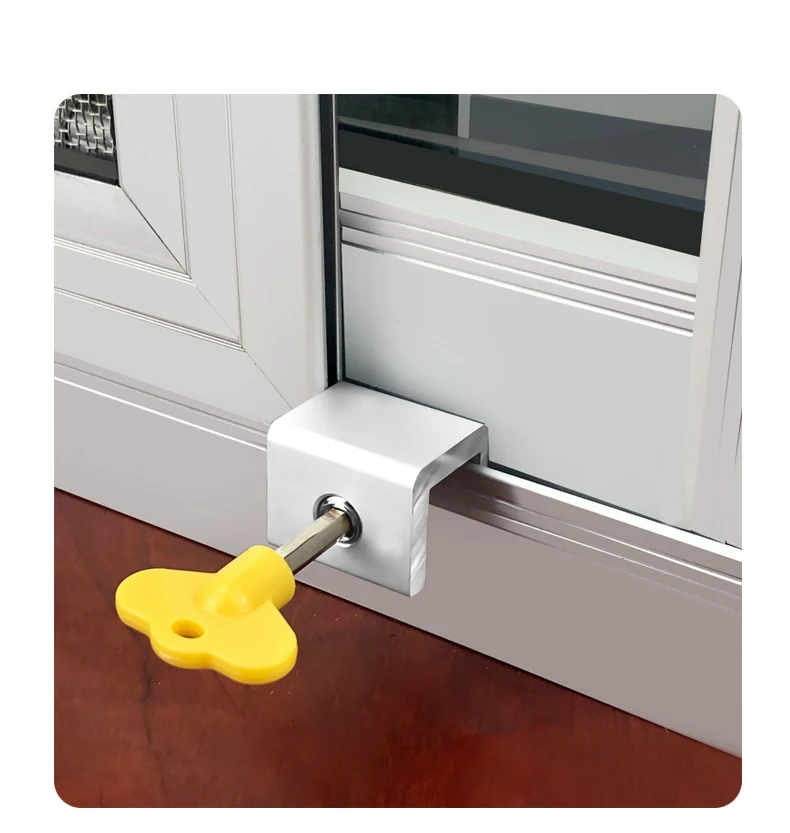 Window Security Key Lock Sliding Doors Windows Restrictor Child Safety Anti-theft Door Stopper Household Improvement Hardware |