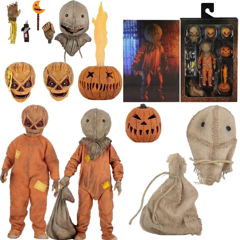 Trick R Treat Сэм одет в сумку и леденец Хэллоуин 2007 классический фильм NECA фигурка игрушка кукла подарок на Рождество