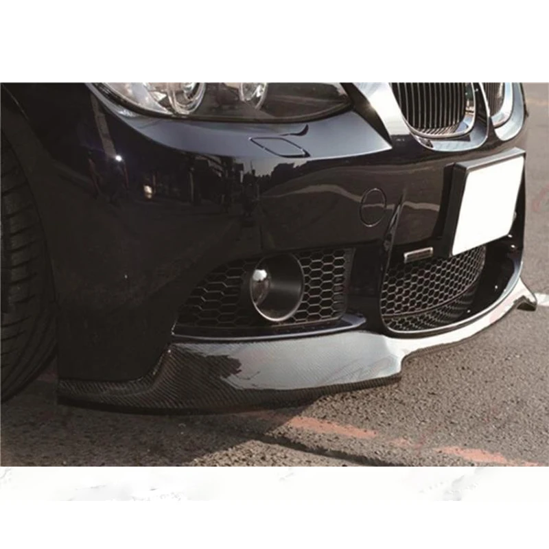 V образный спойлер для переднего бампера из углеродного волокна BMW e90 M3 2005 ~ 2008|diffuser