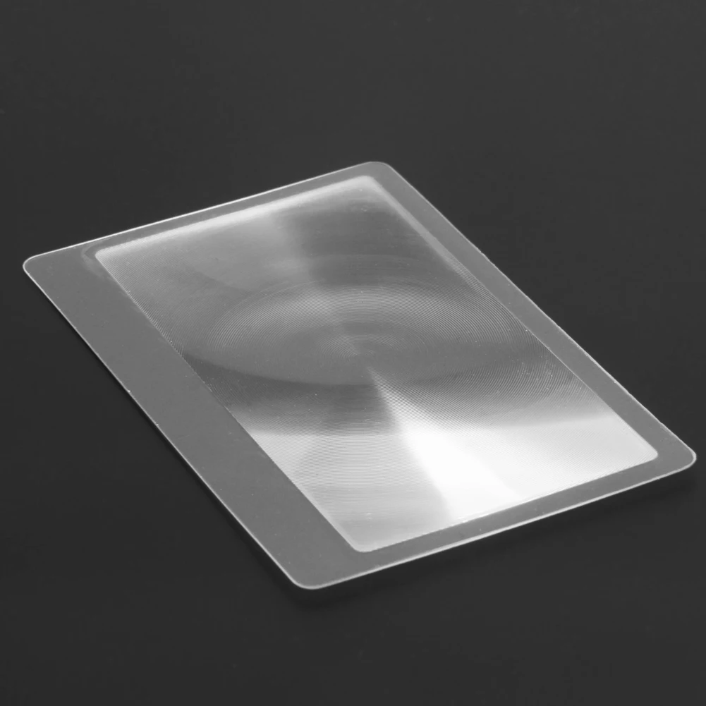 

10 PCS 3 X Magnifier Magnification Magnifying Fresnel LENS 8.00*5.50*0.04cm Pocket Credit Card Size Transparent magnifying glass