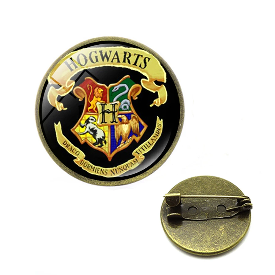 Фильм H P Знак школы Хогвартс Броши винтажные аксессуары Униформа булавки брошь