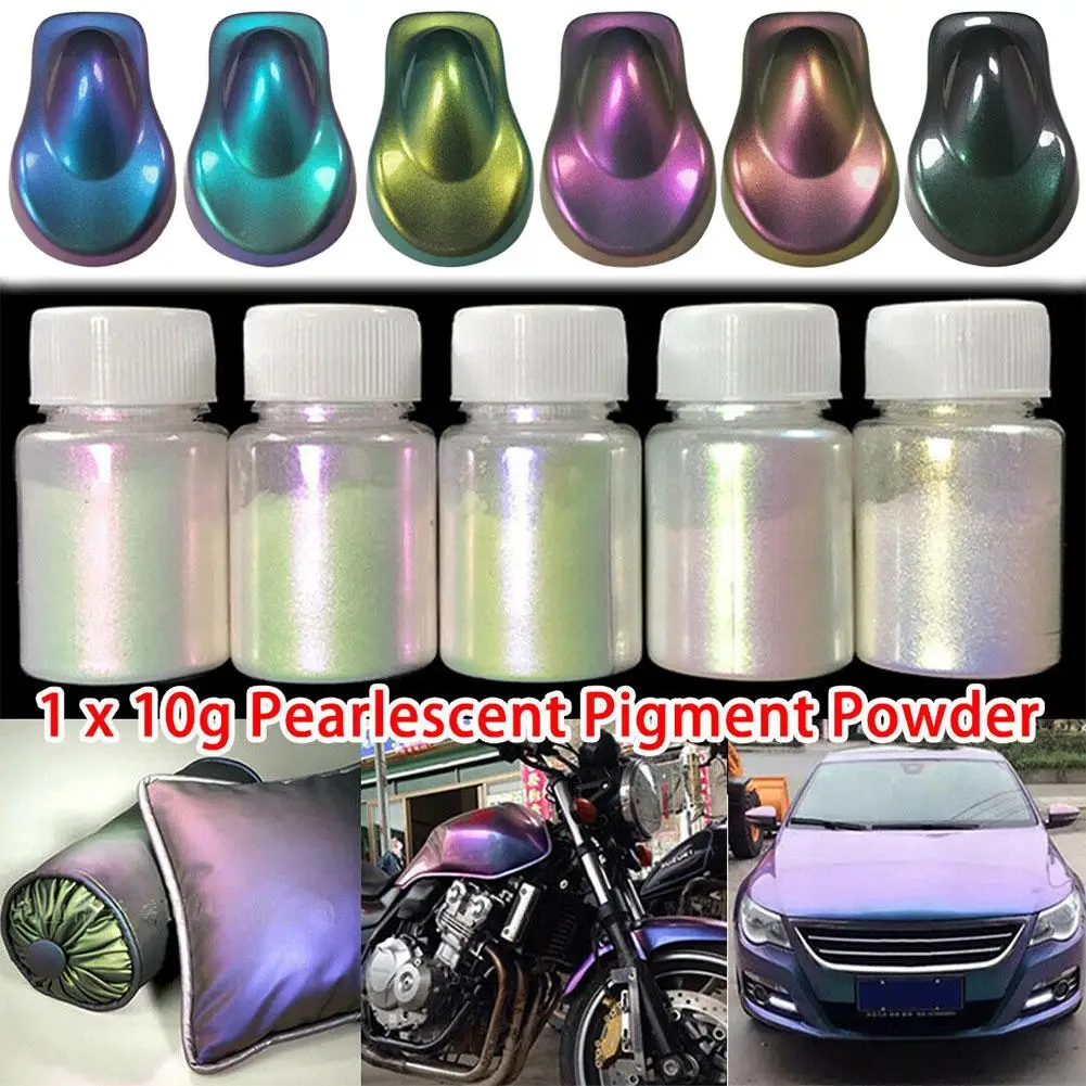 

Car Decorating DIY 10g Chameleon Color Changing Pearl Pigment Powder Multipurpose For Car Paint Coating 6 Colors