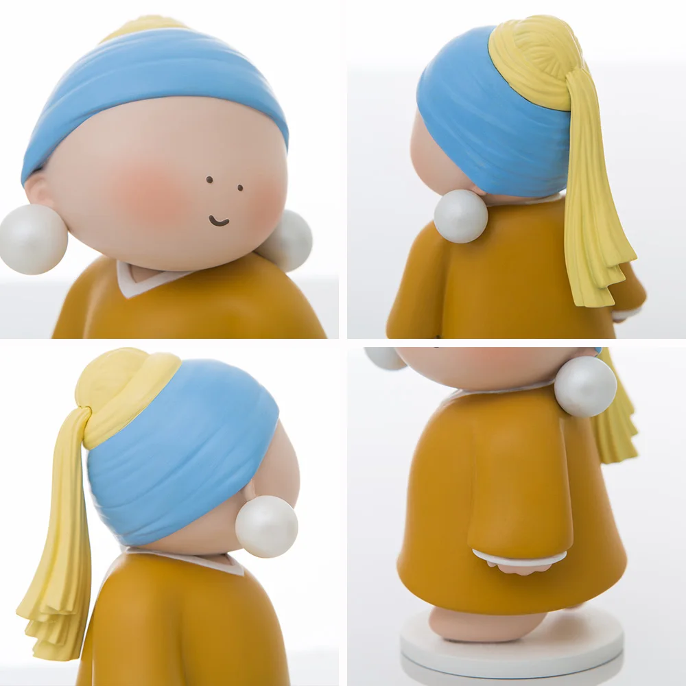 

The flute boys Van Gogh Mona Lisa The girl with the pearl home room Easter decoration accessories figurines interior Ornaments