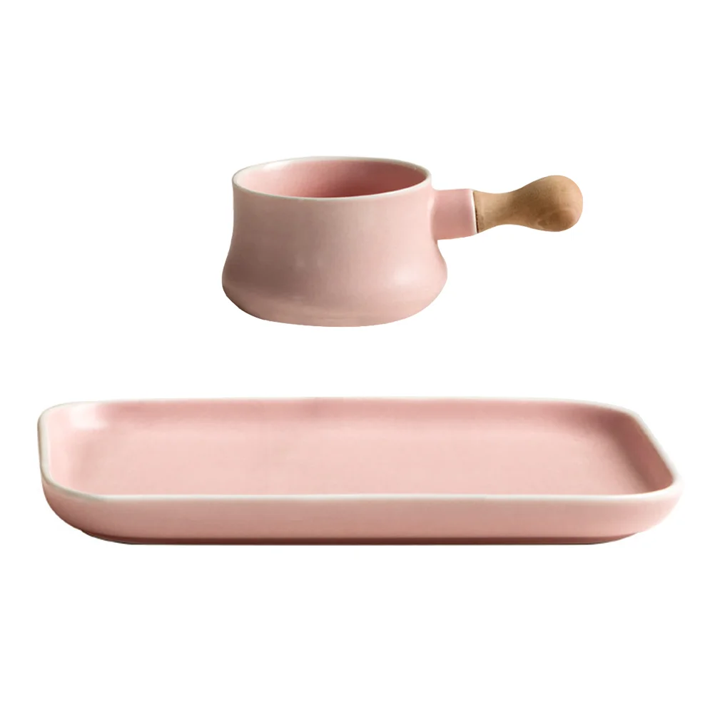 

1 Set Ceramic Tableware Set Exquisite Dessert Bowl Western Food Plate )