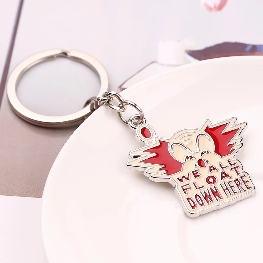 Horror Keychains Pennywise Stephen King's IT Keychain Chucky Face Kings Penny Wise Jason Hockey Keyring Gifts Jewelry | Украшения и