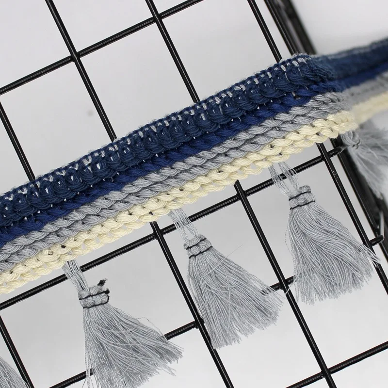 5 ярдов/партия этнические хлопковые занавески с помпоном | Дом и сад