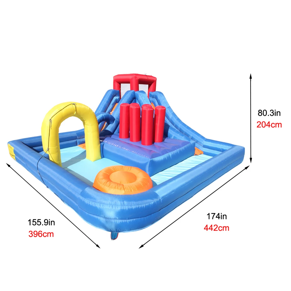 

Fun Jumping Inflatable Bouncing Castle New Inflatable Water Slide Bouncer River Race Area Climbing Wall High Quality Bouncy Toy