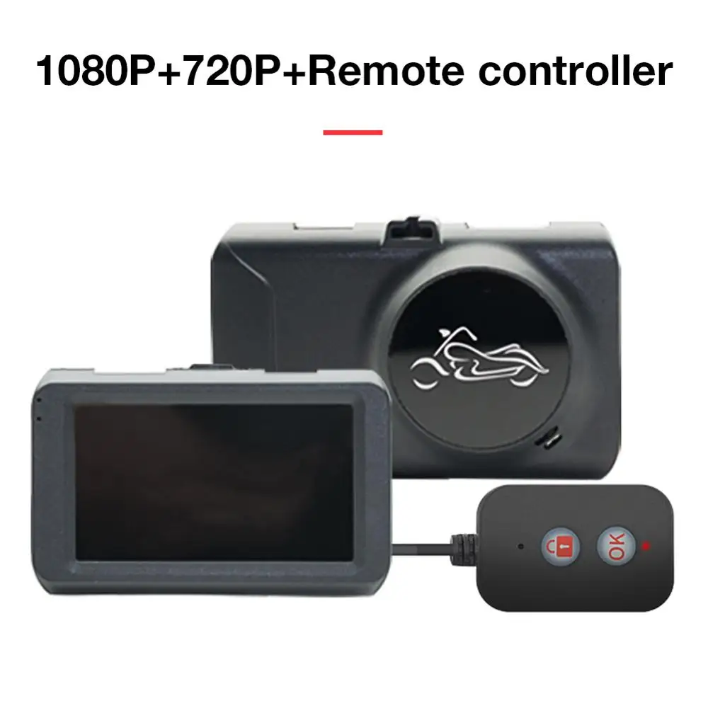 Мотоциклетная камера DVR локомотив рекордер передний и задний двойной объектив
