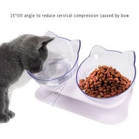 1 pcs cats dogs food bowls creative non slip tilting style pet kitten food water feeding bowls cats feeder supplies accessories