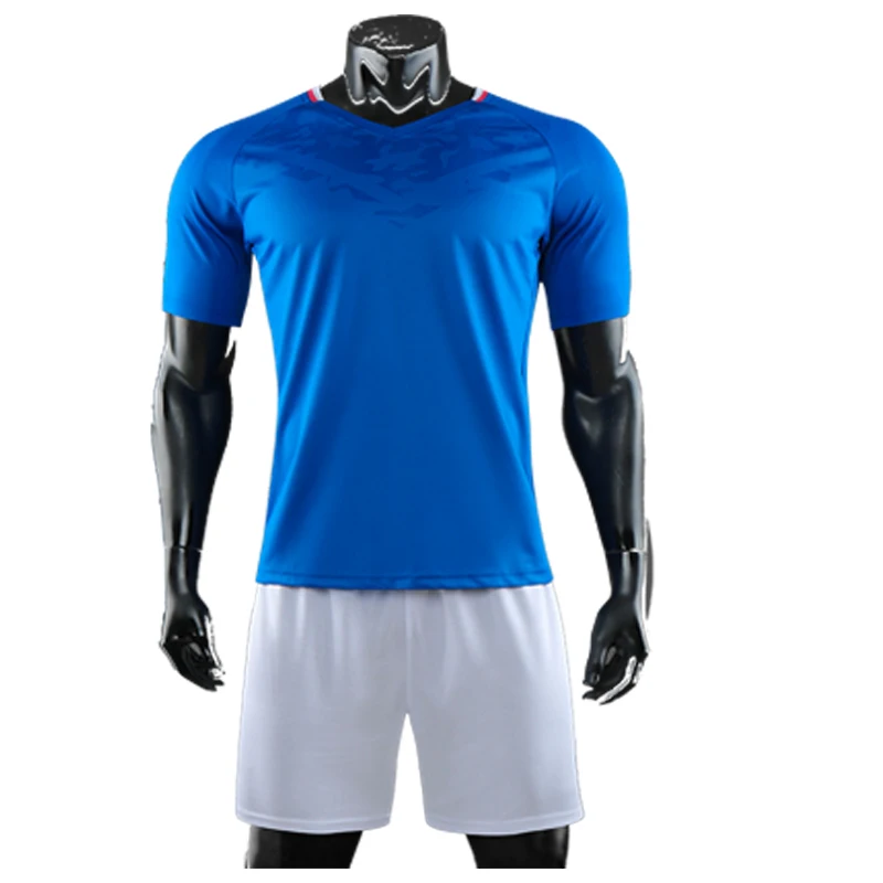 Мужская синяя футболка с коротким рукавом для футбола набор взрослых желтая