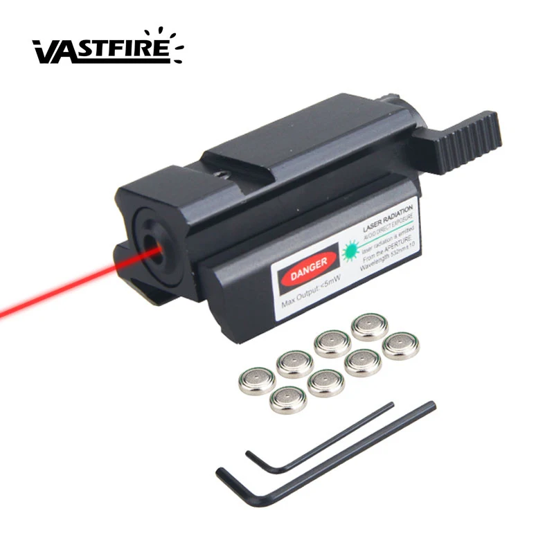 Алюминиевый охотничий лазерный прицел с красной точкой 20 мм крепление на рельс