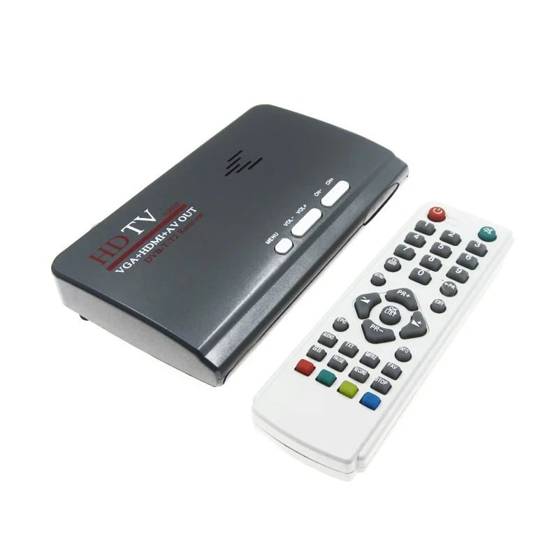 DVB T/DVB T2 TV тюнер приемник Box VGA AV CVBS 1080P HDMI Цифровой HD спутниковый ресивер для ЖК/CRT